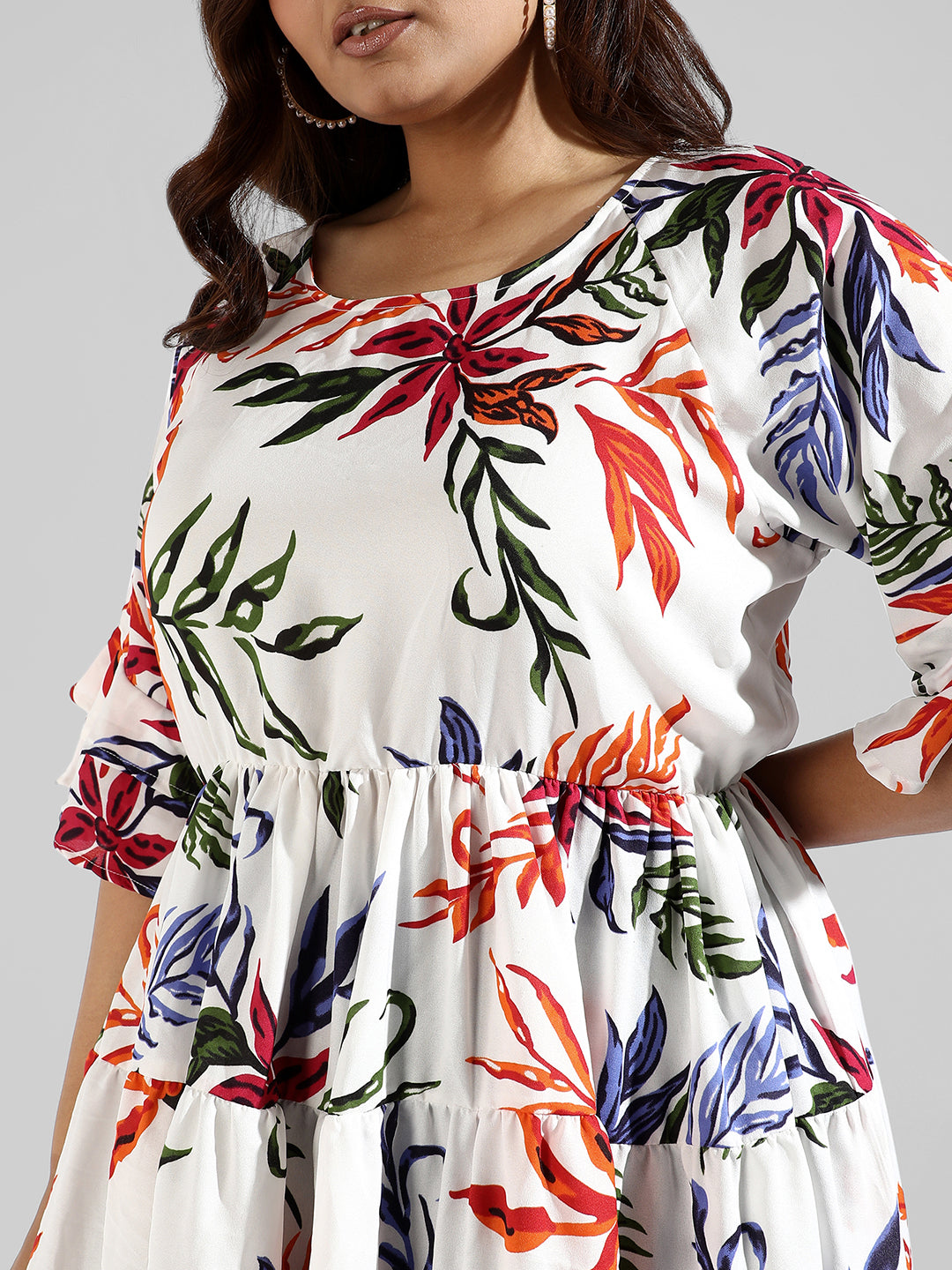 Floral Design Stylish Casual Dresses