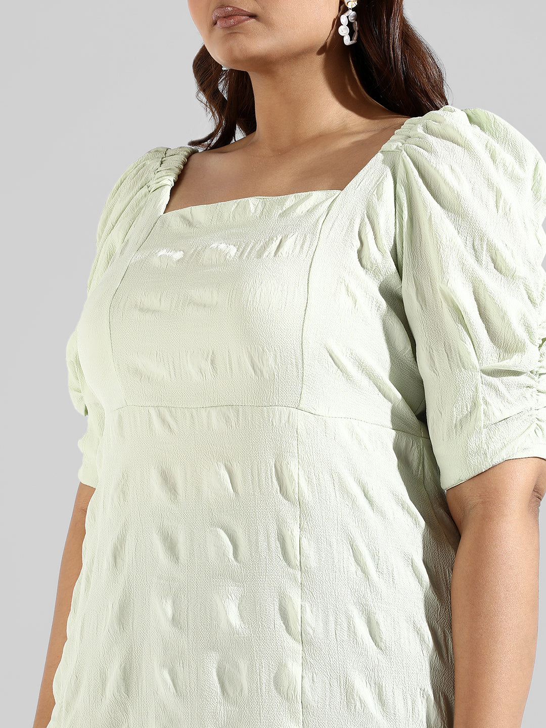 Solid Side Cut Design Stylish Casual Dress