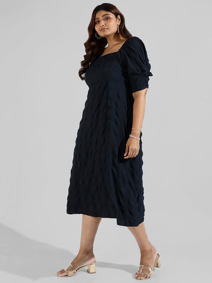 Solid Side Cut Design Stylish Casual Dresses