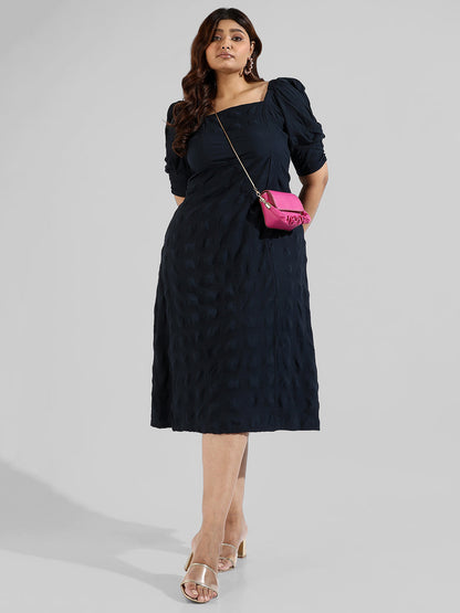 Solid Side Cut Design Stylish Casual Dresses