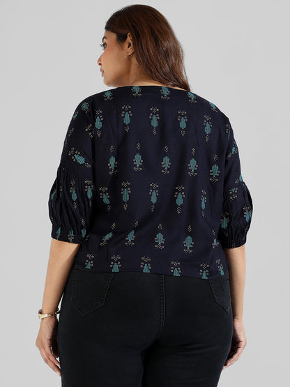 Floral Design Stylish Casual Tops