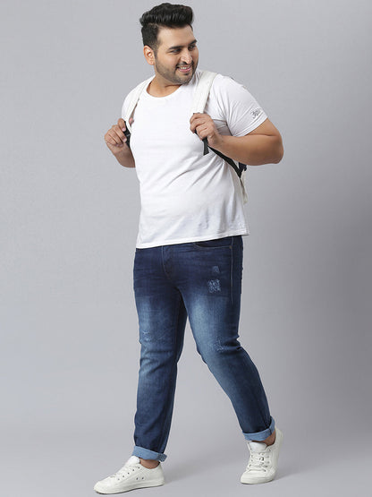 Torn Type Stylish Casual Denim Jeans