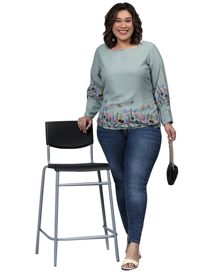 Floral Stylish Casual Top