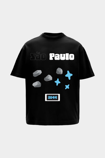 Sao Paulo Black Oversized T-Shirt