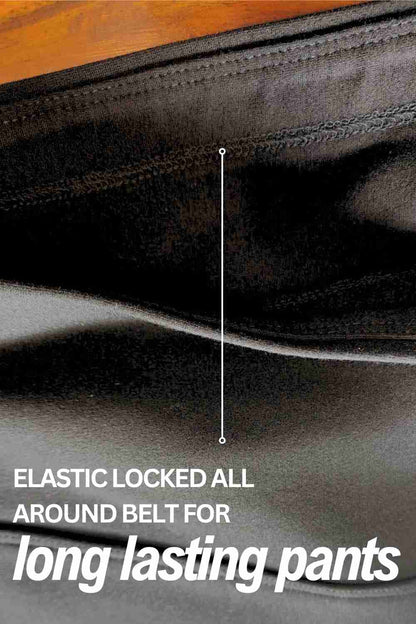 Plus Size Black Tummy Shaper Flare Pants