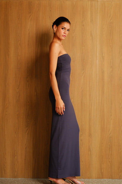 Slate Grey Tencel Modal Tube Dress