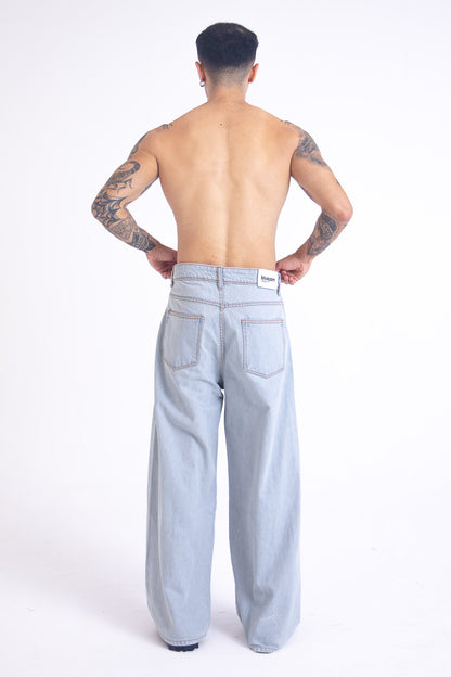 SuperBaggy Jeans: Contrast Grey