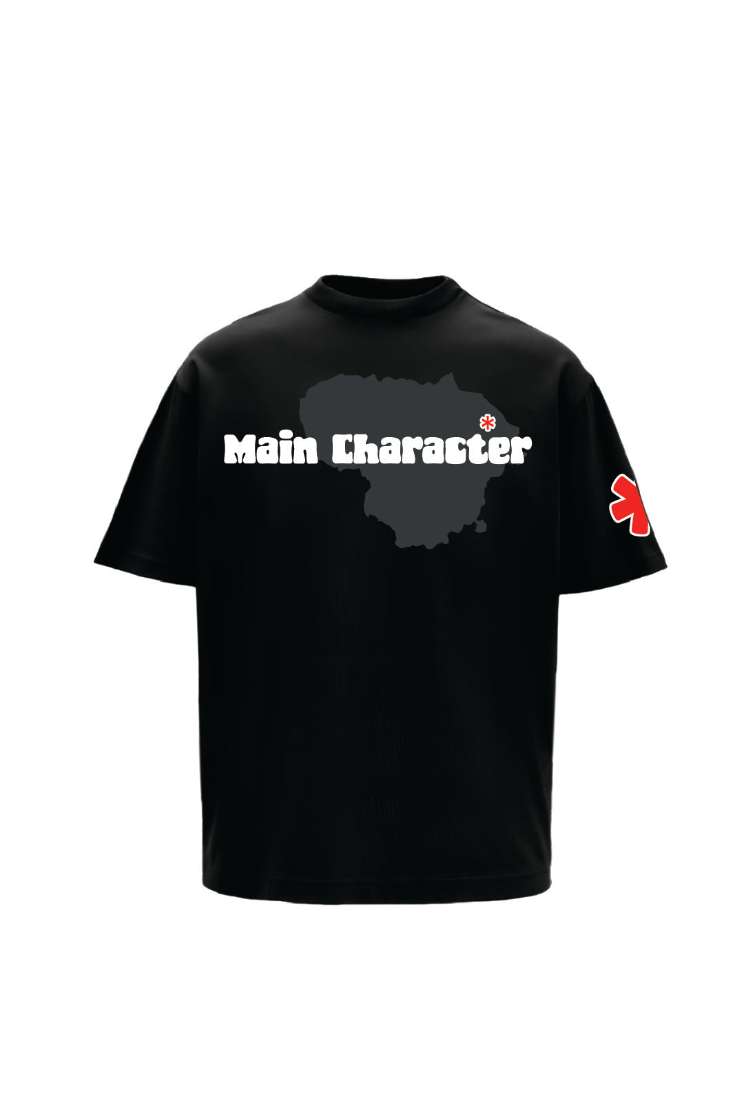 Talk Later Black Oversized T-shirt