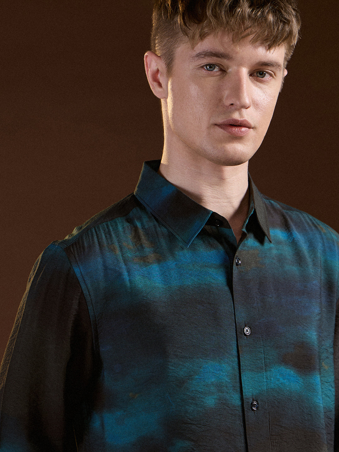 Multi-Color Digital Print Slim Fit Casual Shirt