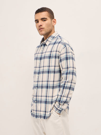 Multi-Color Checkered Relax Fit Flannel Overshirt