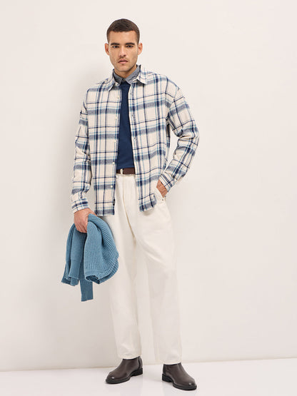 Multi-Color Checkered Relax Fit Flannel Overshirt