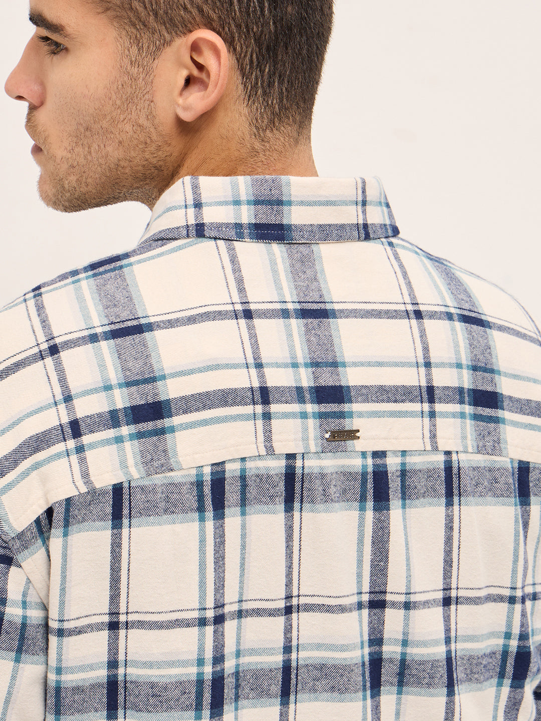 Multi-Color Checkered Relax Fit Flannel Overshirt