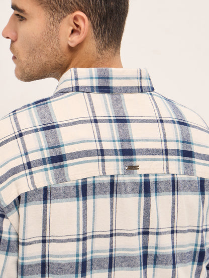 Multi-Color Checkered Relax Fit Flannel Overshirt