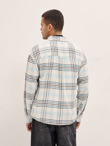 Multi-Color Checkered Relax Fit Flannel Overshirt