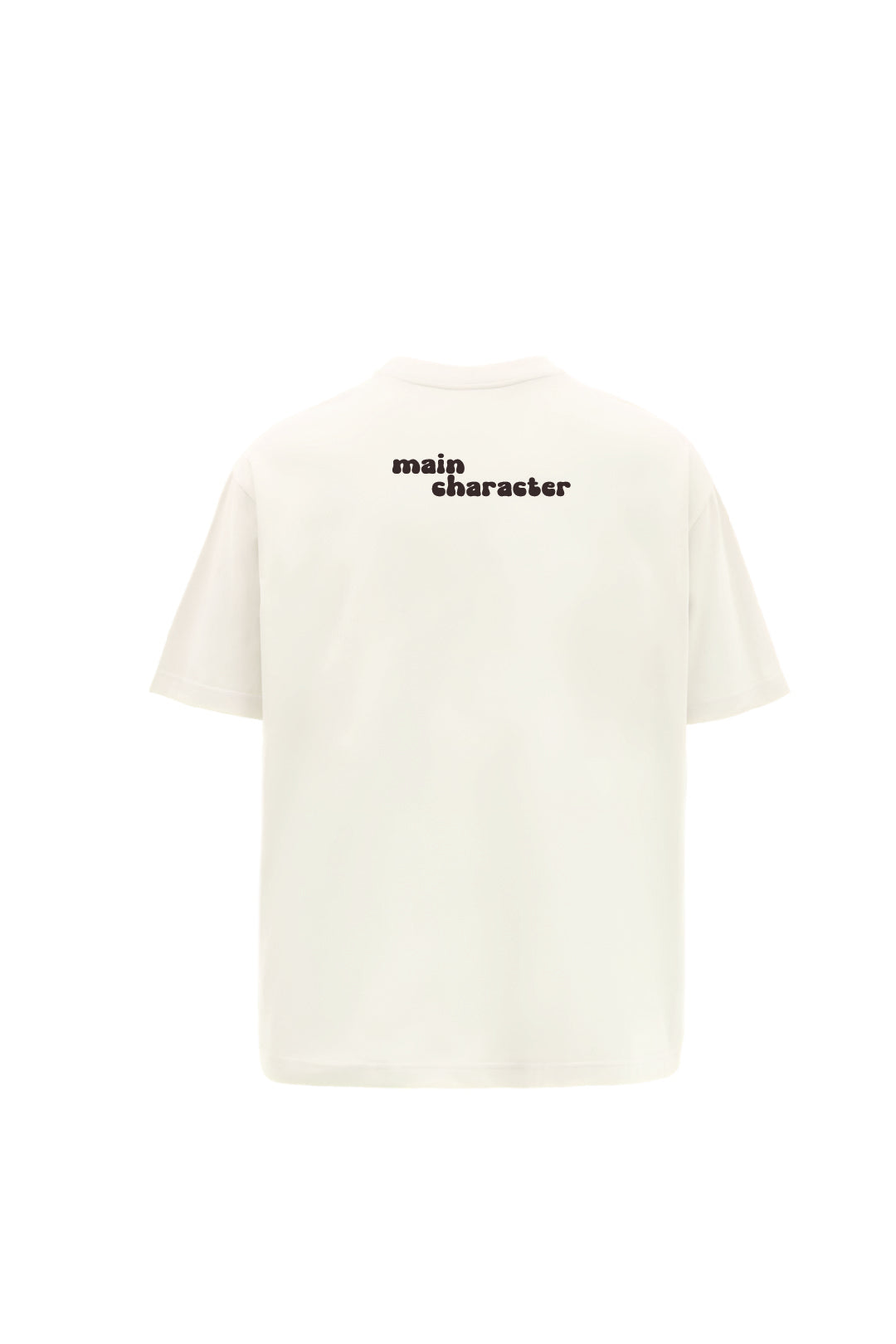 TV off Cream Oversized T-Shirt