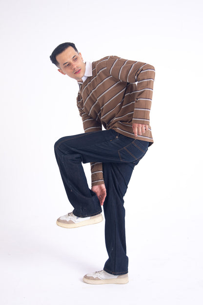 Timecut 04 Jeans: Brown Tint