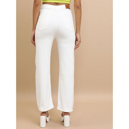Tokyo Talkies Women's Flared Clean Look Stretchable Jeans