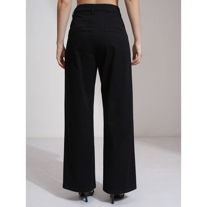 Tokyo Talkies Women's High Waist Wide Leg Trouser