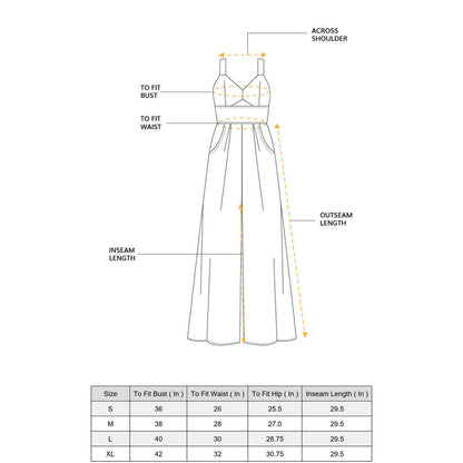 Tokyo Talkies Women's Solid Sleeveless Regualr Fit Jumpsuit