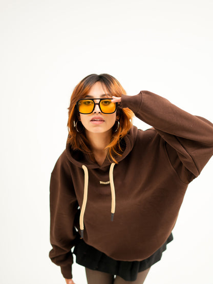Brown Heavyweight Baggy Hoodie