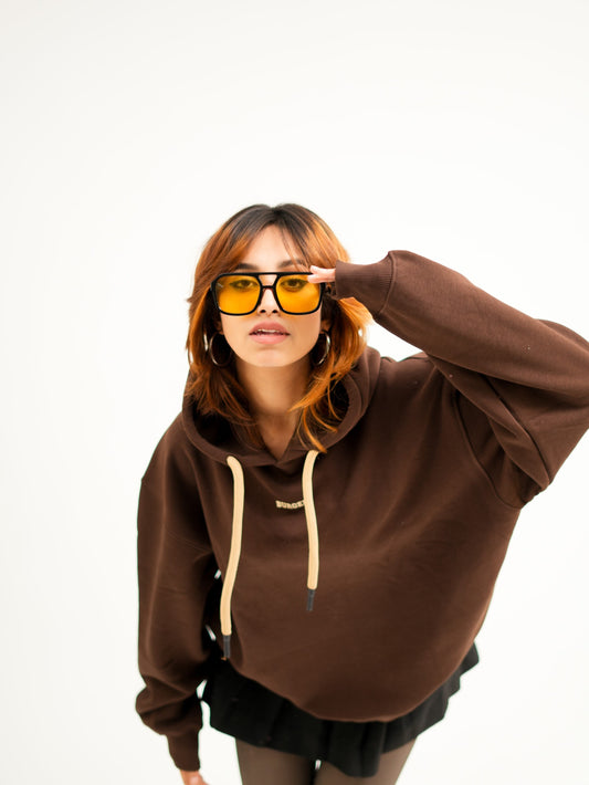 Brown Heavyweight Baggy Hoodie