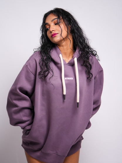 PLUM : Ye Burger Logo Heavyweight Baggy Hoodie For Men and Women