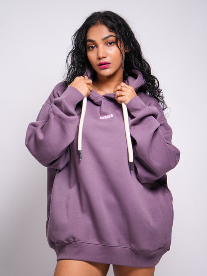 PLUM : Ye Burger Logo Heavyweight Baggy Hoodie For Men and Women