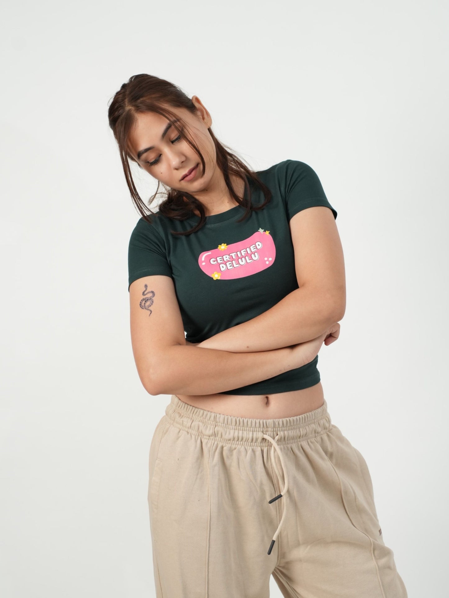 Certified Delulu - IT Girl Baby Tee For Women