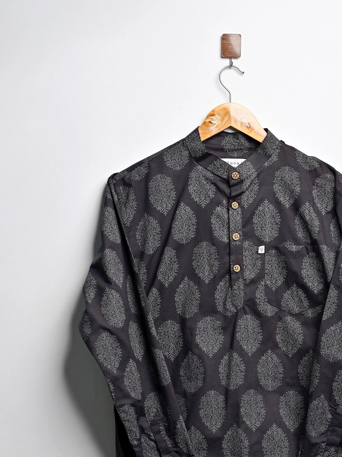 Midnight Motif Printed Short Kurta