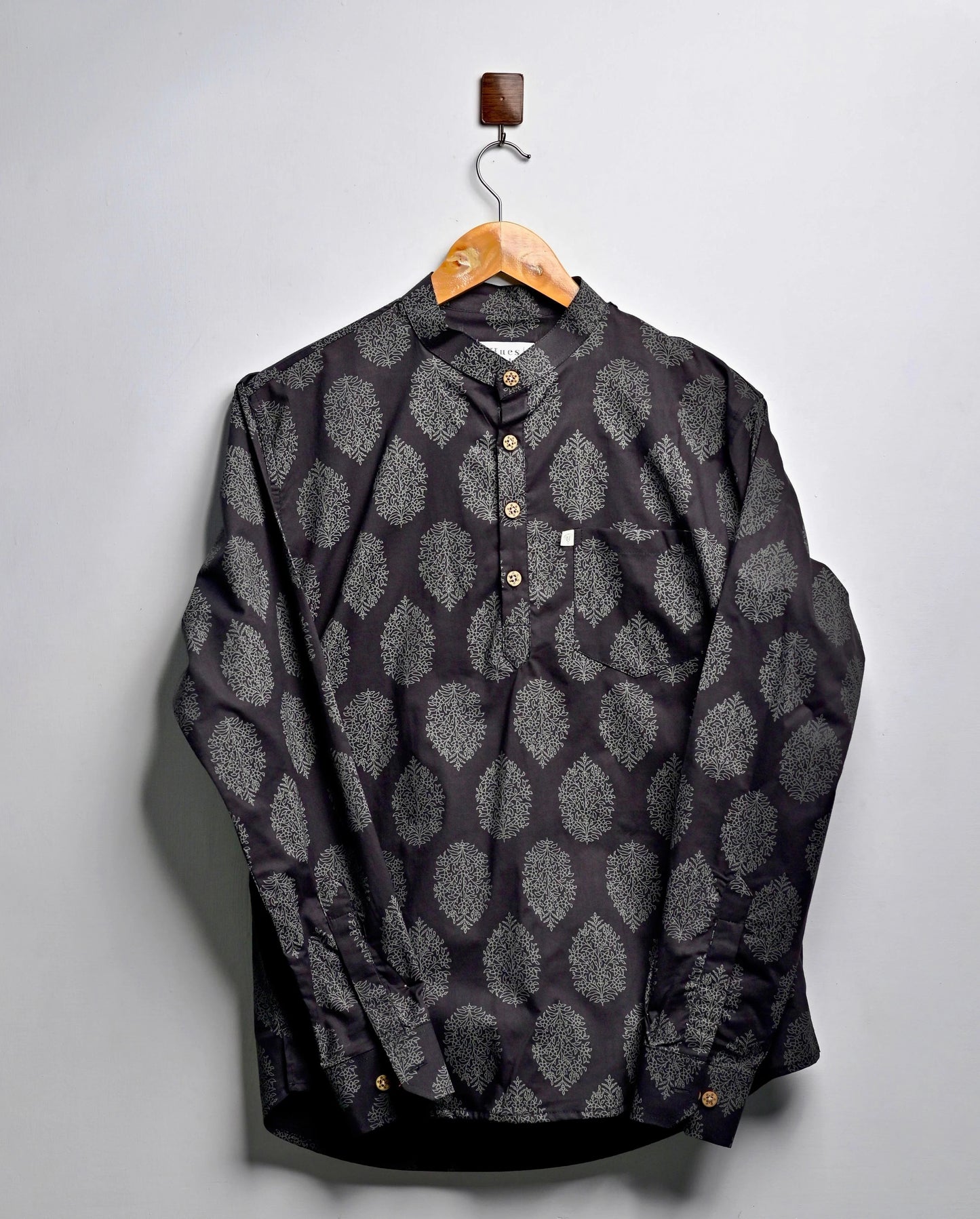 Midnight Motif Printed Short Kurta