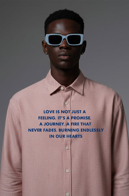 Red Stripe Pure Cotton Statement Shirt