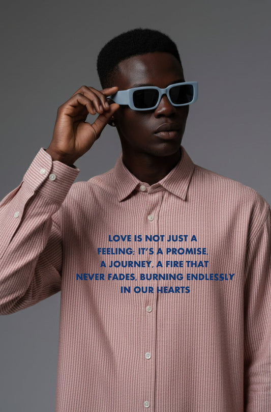 Red Stripe Pure Cotton Statement Shirt