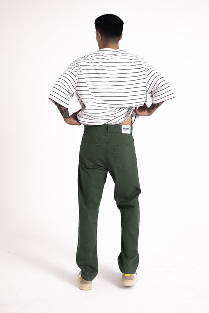 Y - Axis Chinos Pants: Dark Green