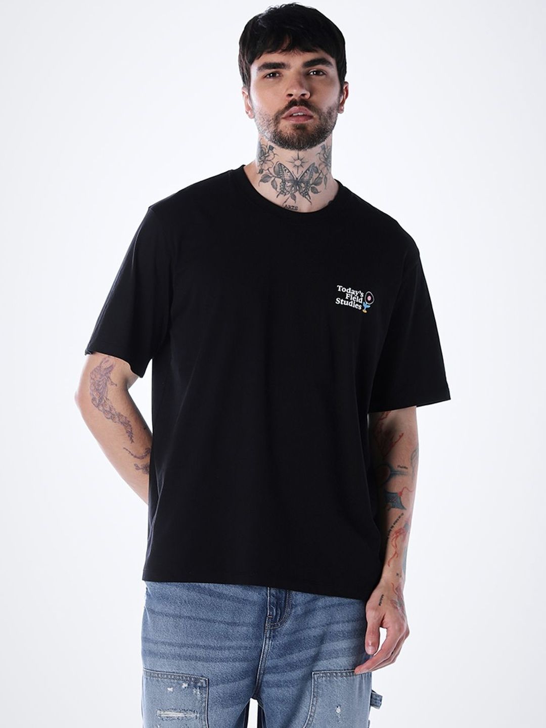 Graphic Printed Round Neck Pure Cotton T-shirt