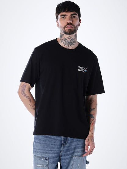Graphic Printed Round Neck Pure Cotton T-shirt