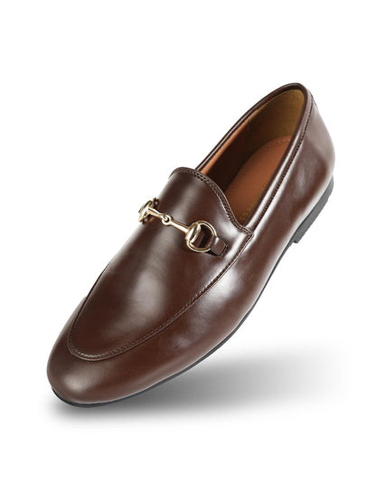 Monkstory Horsebit Flexi Business Slip-Ons - Brown