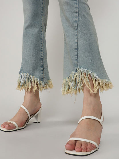 Women Comfort Low Distress Stretchable Jeans