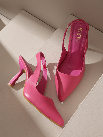 GNIST Pointed Pumps Pink Stiletto Heels