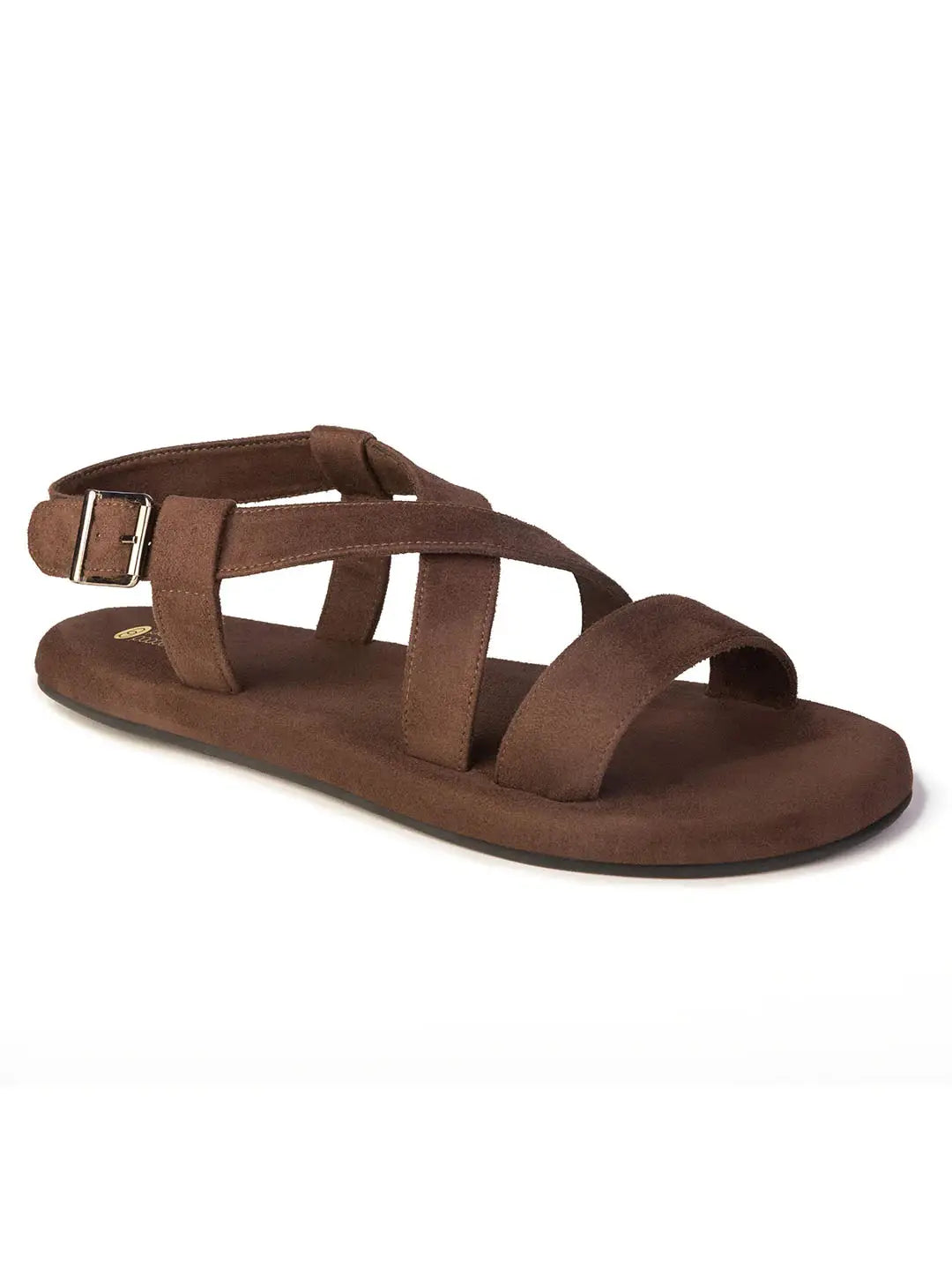 Paaduks Calor Crossover Vegan Suede Brown Sandals