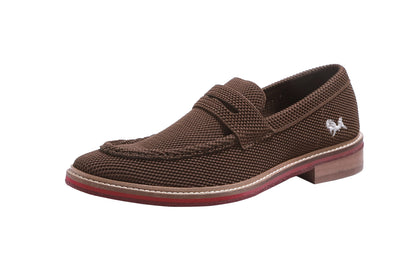 Neeman's Block Heel Loafers for Mens | Breathable Knit Upper Comfortable & Flexible EVA Sole