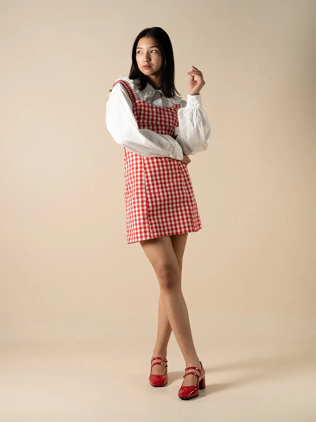 Theater Women Red Kelly Mogambo Mary Jane Block Heels