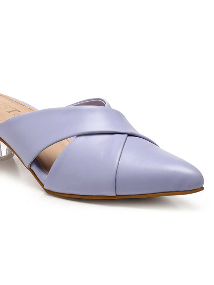 GNIST Comfort Mule Lavender Round Heels