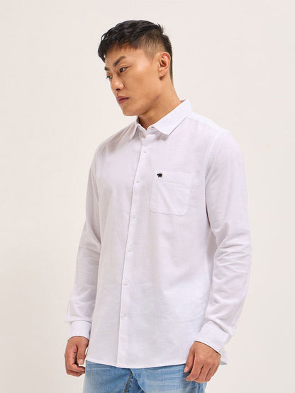 Men Slim Fit Opaque Casual Shirt