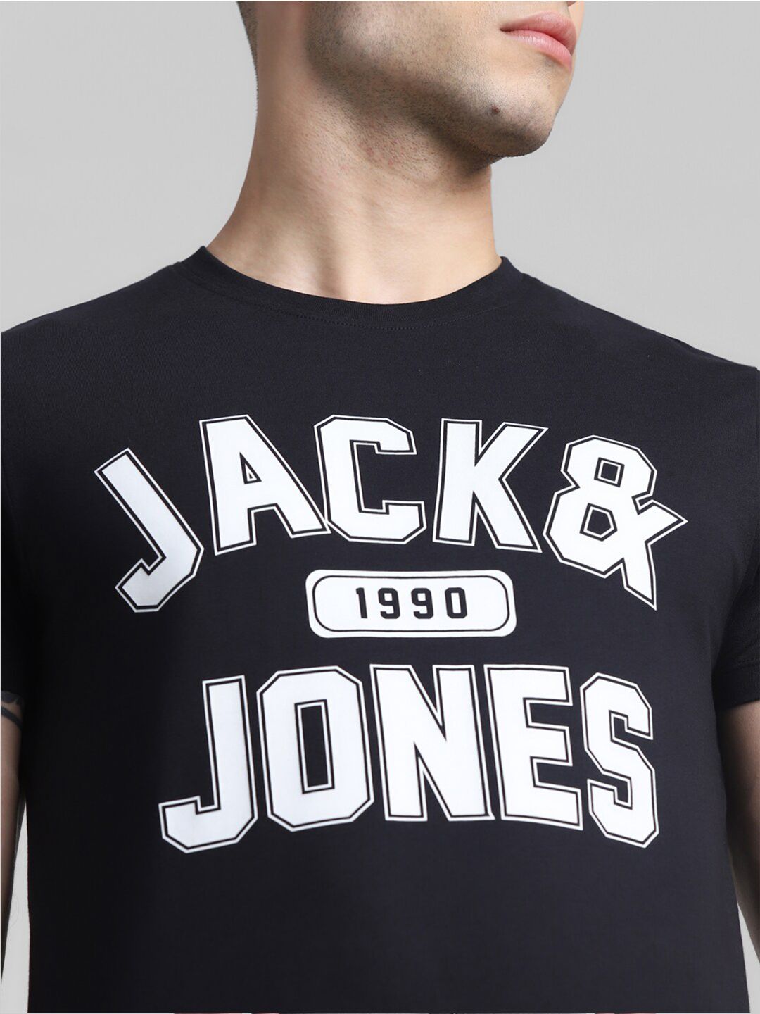 Typography Printed Slim Fit Pure Cotton T-shirt