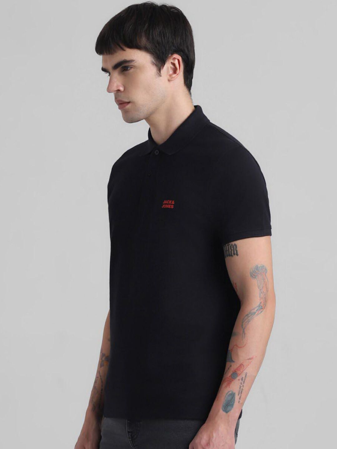 Polo Collar Slim Fit Pure Cotton T-shirt