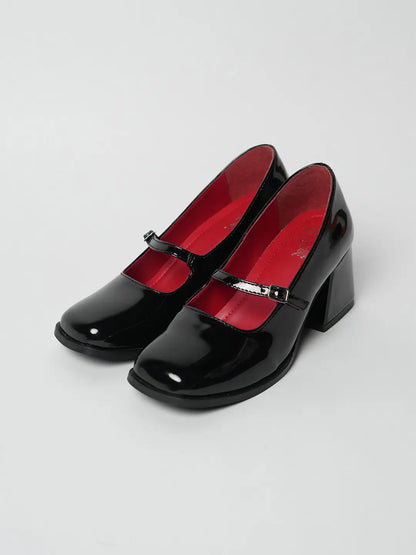 Theater Women Black Shrimpton Manhattan Mary Jane Block Heels