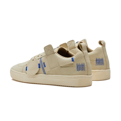 314 Beige Applique Canvas Low-Top Sneaker