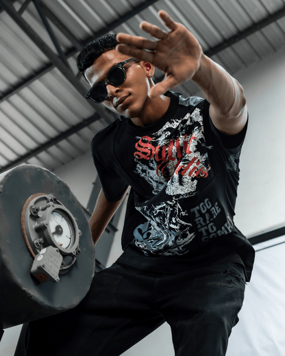 ANGEL GREY PATCH TEE