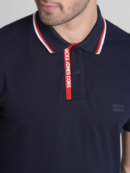 Polo Collar Slim Fit Cotton T-shirt