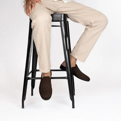 Paaduks Nest Mules Vegan Suede Brown Men Slip-ons